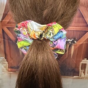 Floral Multicolor Butterfly Scrunchie